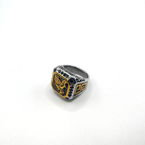 Mens eagle signet ring gold - mens,